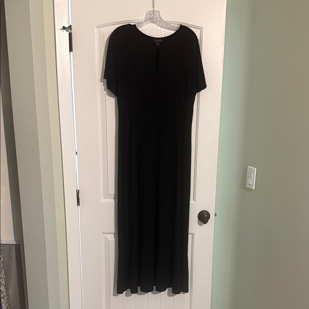 J. Jill Classic Black Maxi Dress